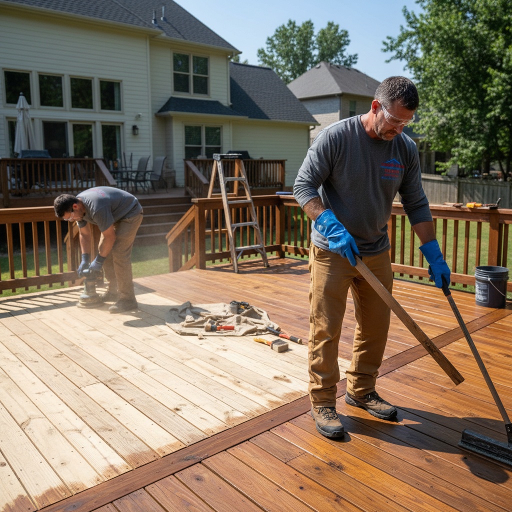 Deck Staining and Repair