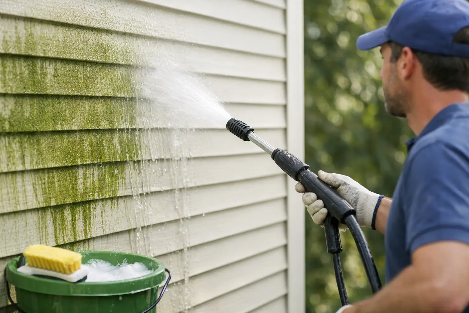 How to Wash Algae Off Siding Safely